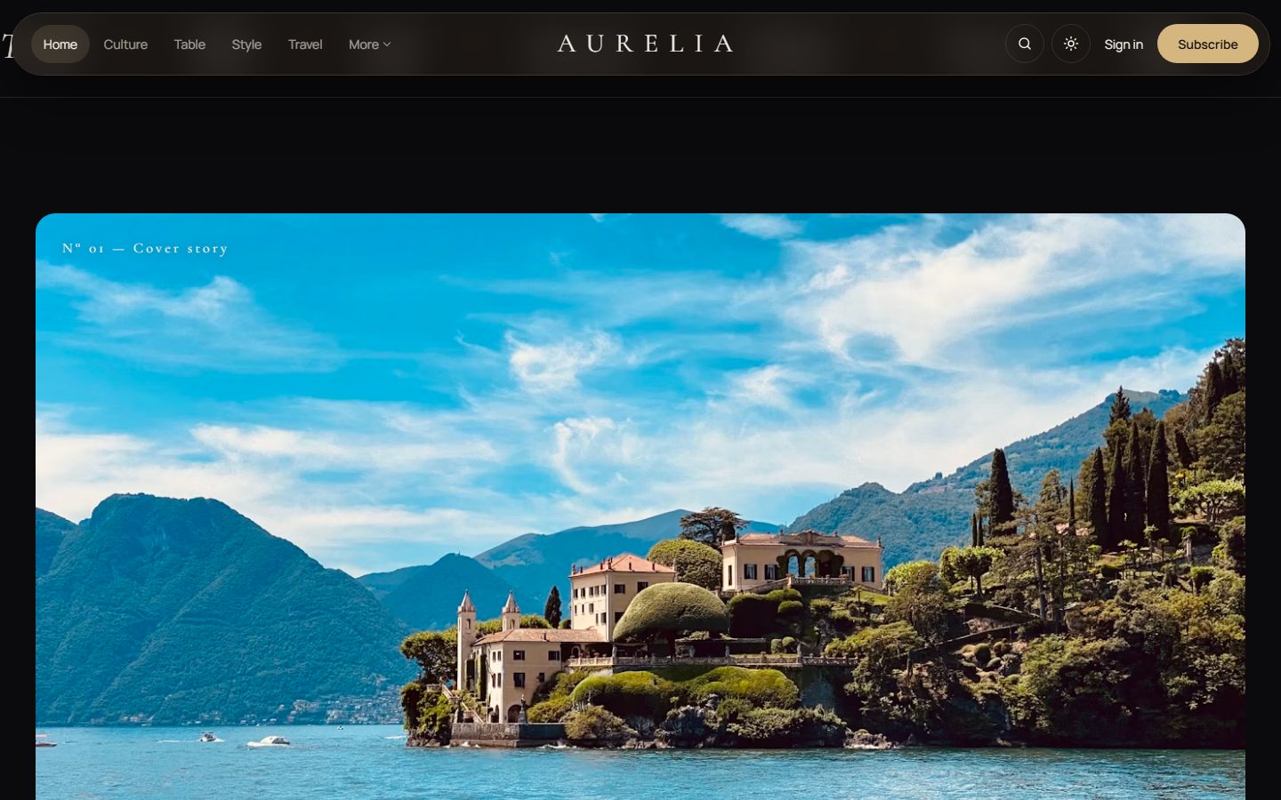 Aurelia: Cover story