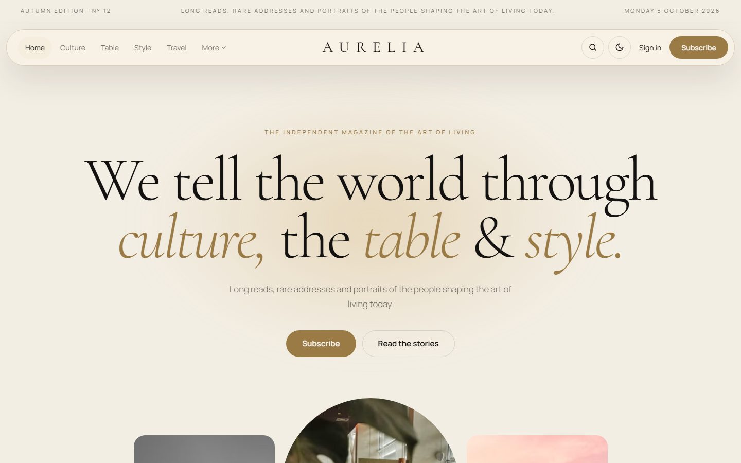Aurelia: Ivory scheme