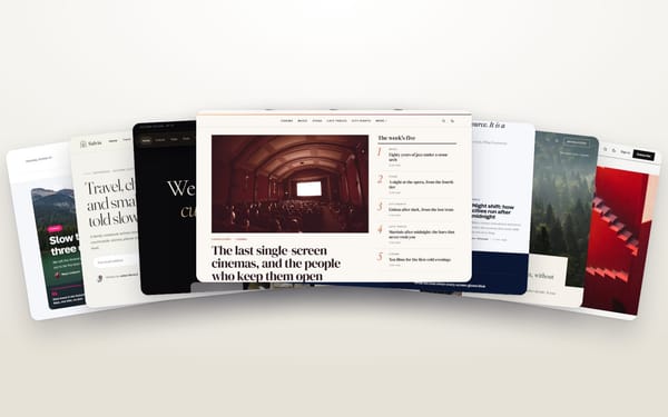 SamaDesign Ghost themes fanned out